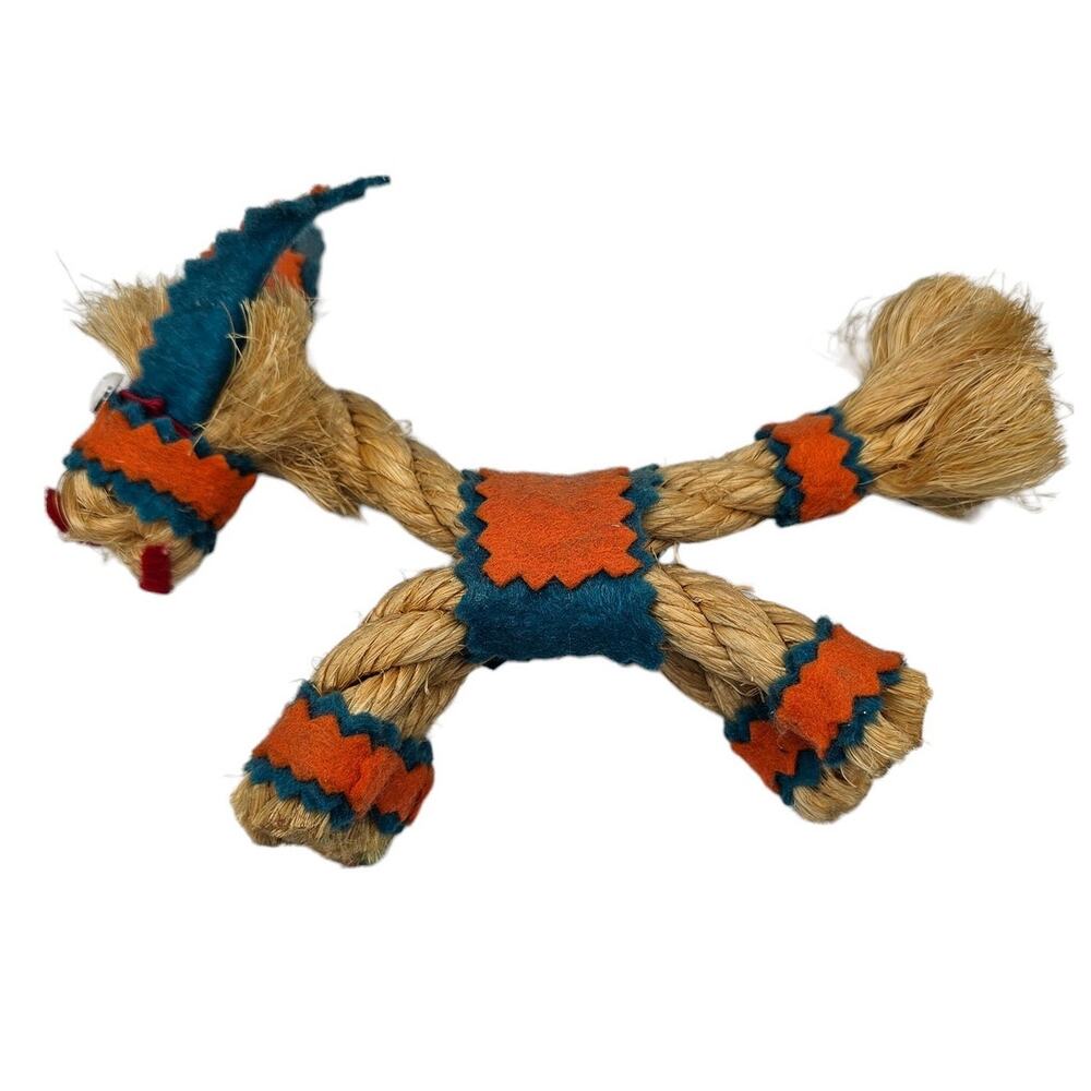 Central America Folk Art Doll Donkey / Horse Rope cloth handmade décor